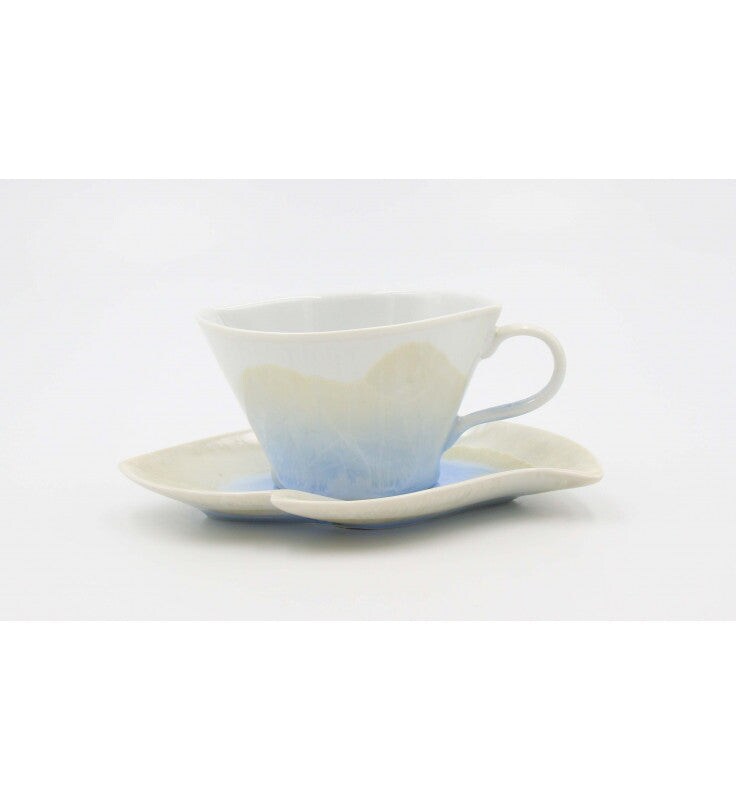 Ceramic Crystalline Glaze Cup and Saucer, Afternoon Tea, Gift for Her, Kitchen Decor