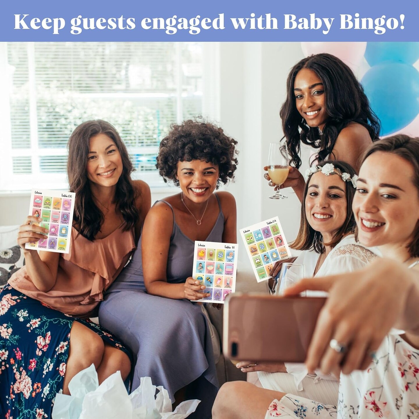 Baby Shower Loteria Bilingual - Baby Loteria for Shower Games