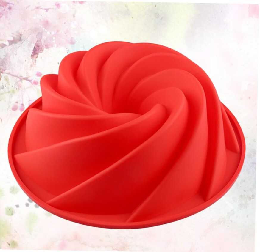 9.5 Inch bunte Cake Pan, Silicone Fluted Para Gelatinas Cake Mold,