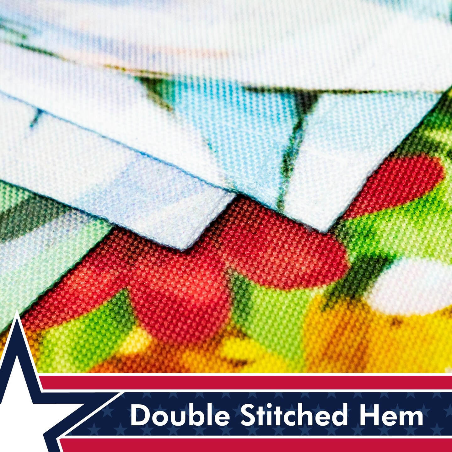 G128 - America the Beautiful USA Spring Flowers & Watering Can Patriotic Garden Flag | 12x18 Inch | Printed 150D Polyester - Rustic Holiday Seasonal Outdoor Flag