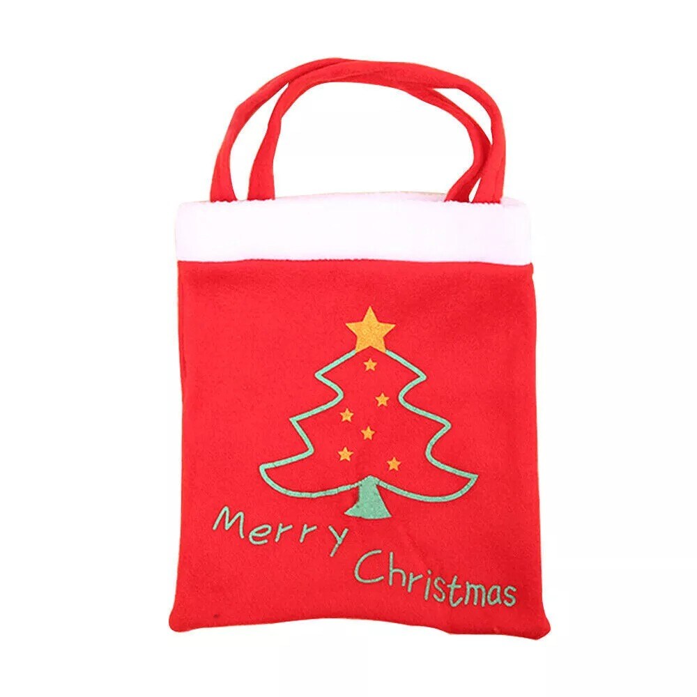 5Pcs Santa Pants Christmas Tree Elves Elk Candy Bag Storage Bottle Bag Kit
