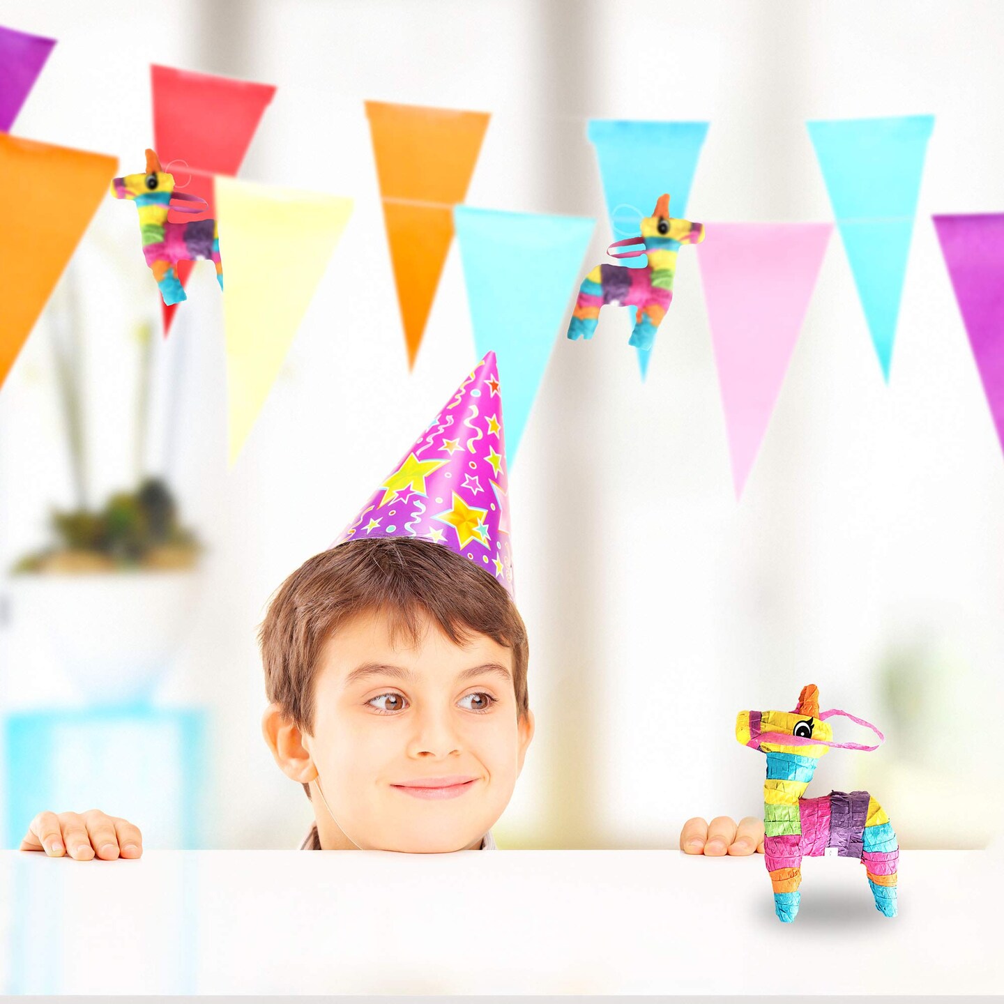 Set of 3 Mini Donkey Pinatas 4&#x22;x7&#x22; inches, Fiesta Party Decorations, Cinco de Mayo Pinata, Party Favors, Party Supplies and Centerpieces, Fiesta Decorations