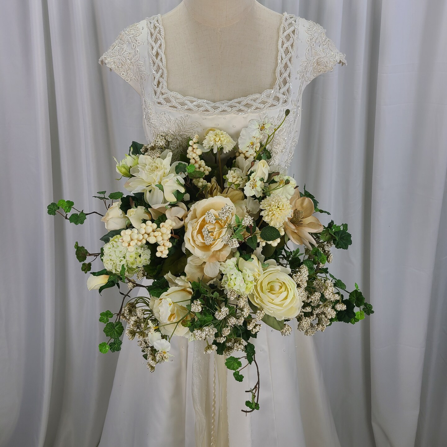 Wildflower Gatherer Garden Faux Flower Wedding Bouquet