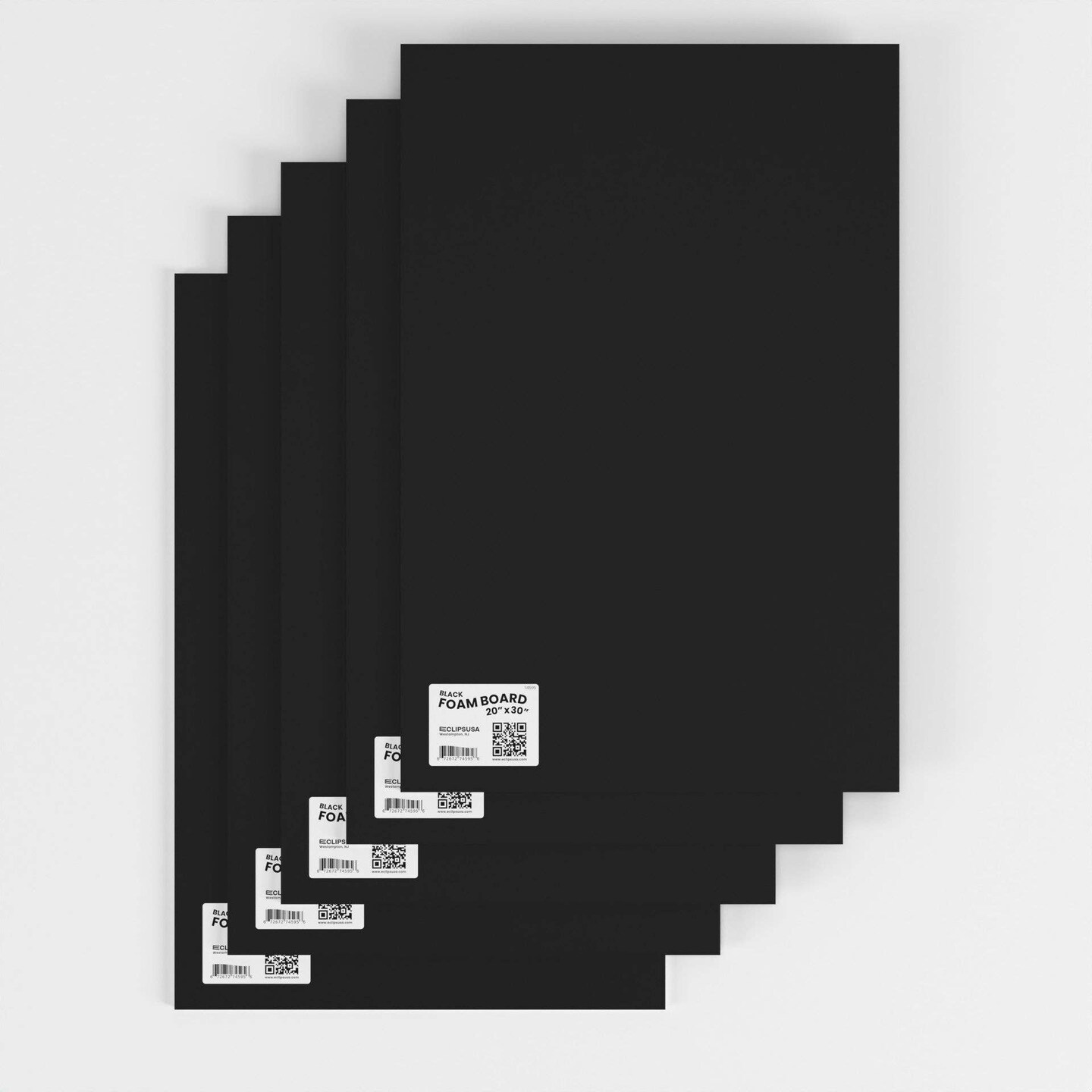 Black Foam Boards 20x30 in &#x2013; 25 Units