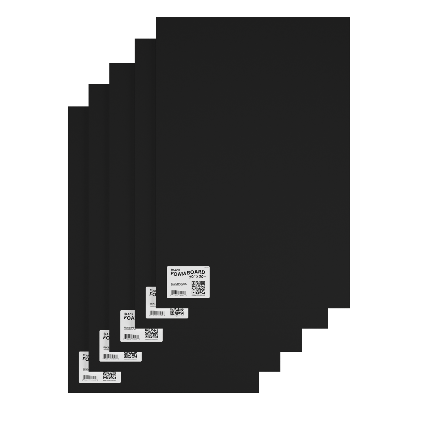 Black Foam Boards 20x30 in &#x2013; 25 Units