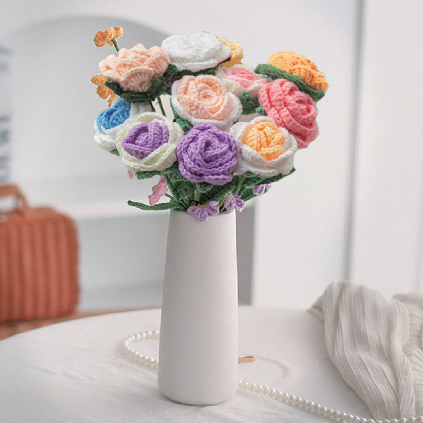 John Bead Floral Crochet DIY Kit for Beginners