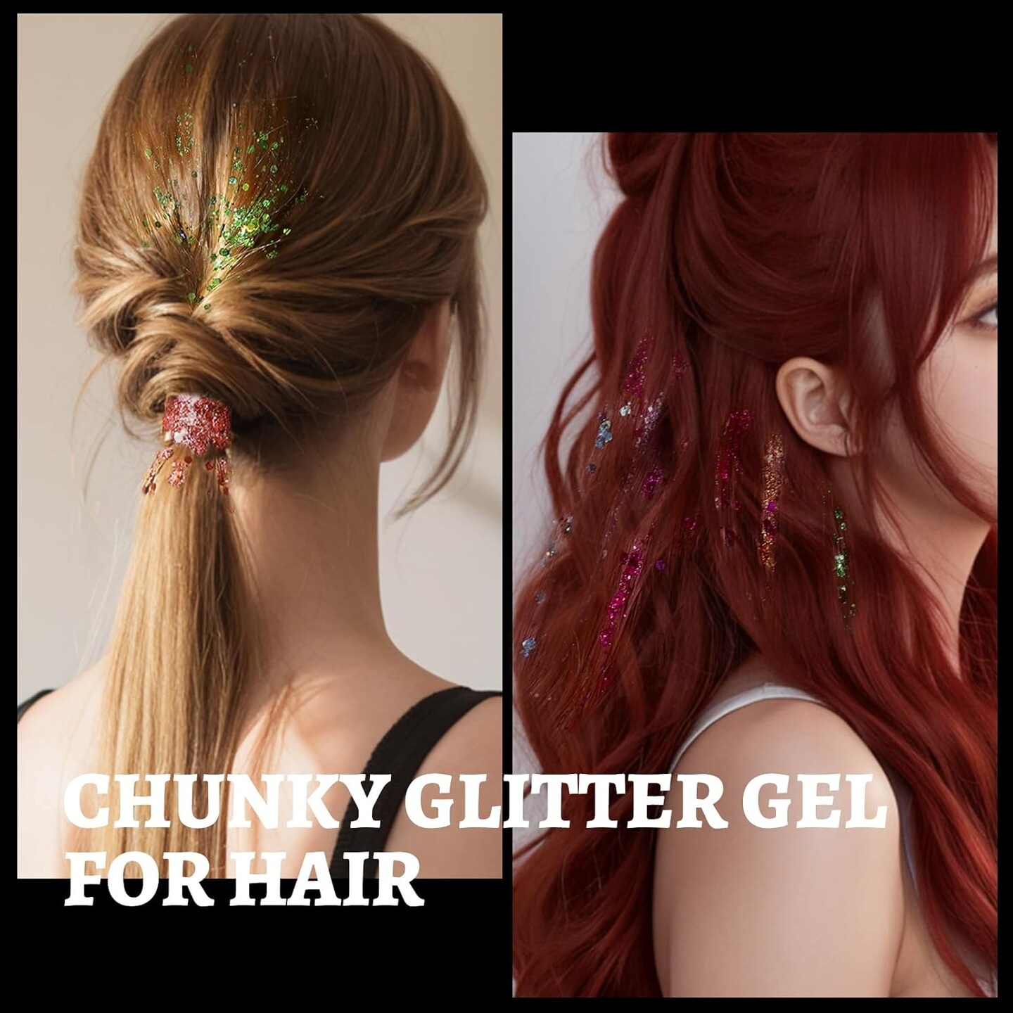 24 Colors Body &#x26; Hair Glitter Gel - Face, Body