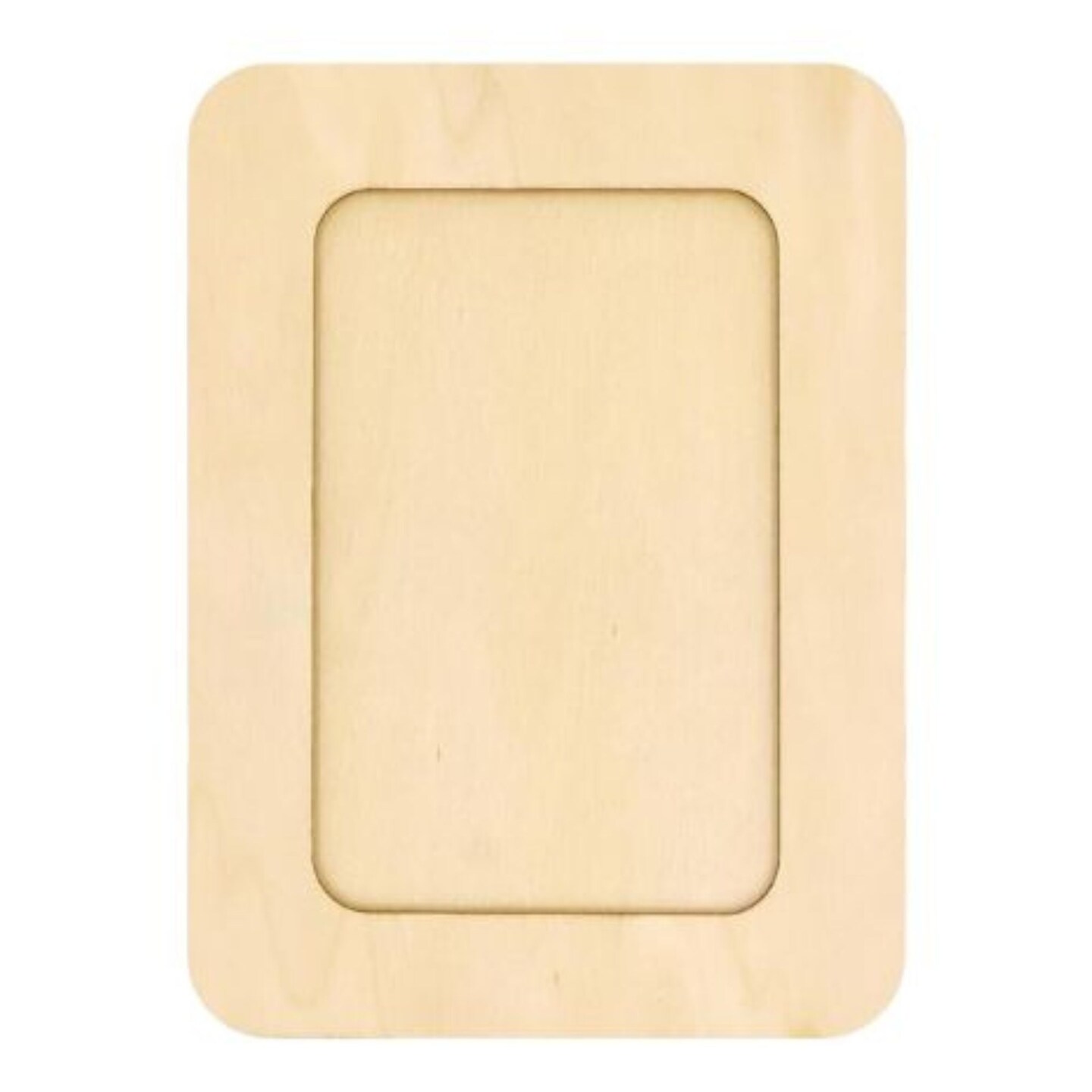 Buttons Galore &#x26; More Winter Snowman DIY Button Art Frame Kit, Natural Wood with Black White Buttons, 5x7 Inches, Holiday Wall Decor, Ages 6+