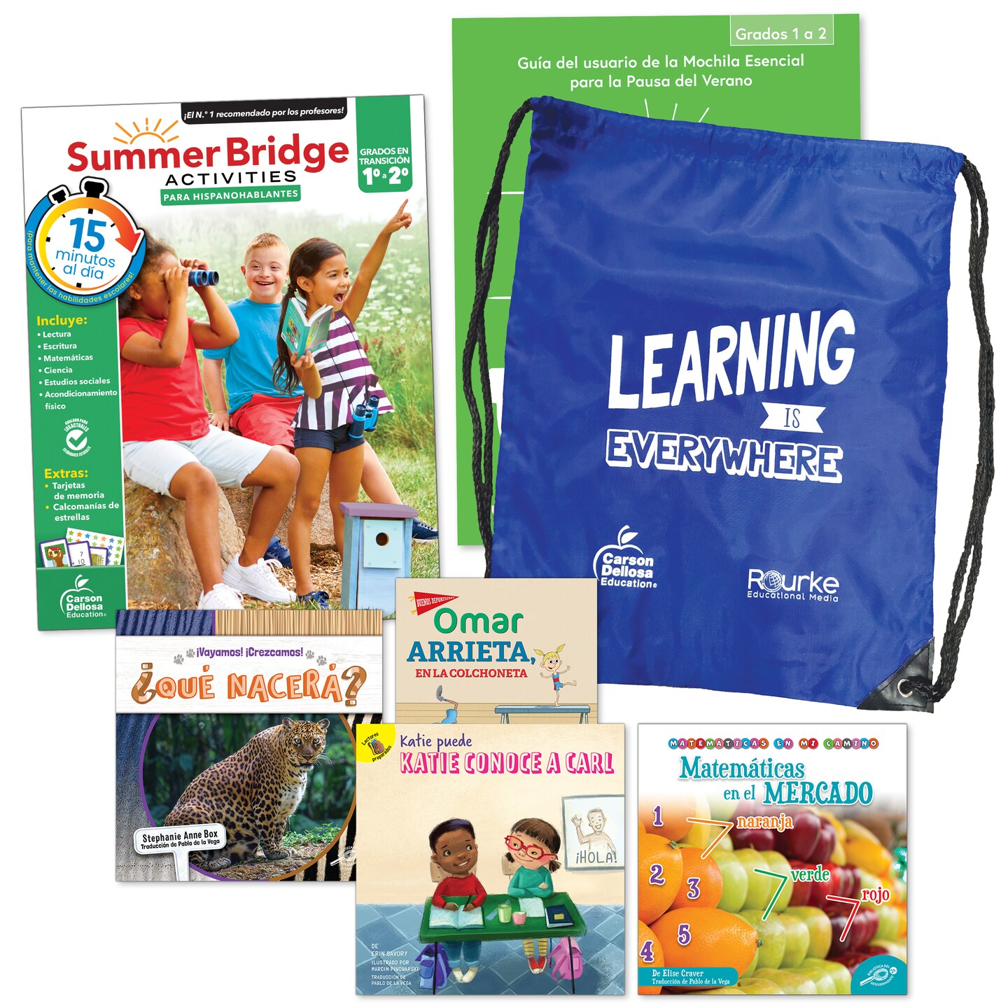 Summer Bridge Activities Grades 1-2 Spanish Summer Learning Backpack ...