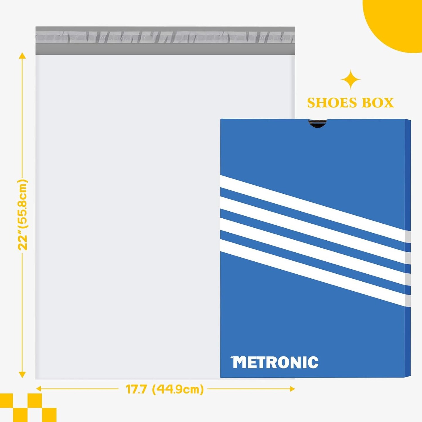 Large Poly Mailers 17.7x22&#x201D; 25Pcs, Bulk Large Shipping Bags for Clothes,Strong Self Adhesive Shipping Envelopes for Small Business,Waterproof Mailing Envelopes for Packaging White