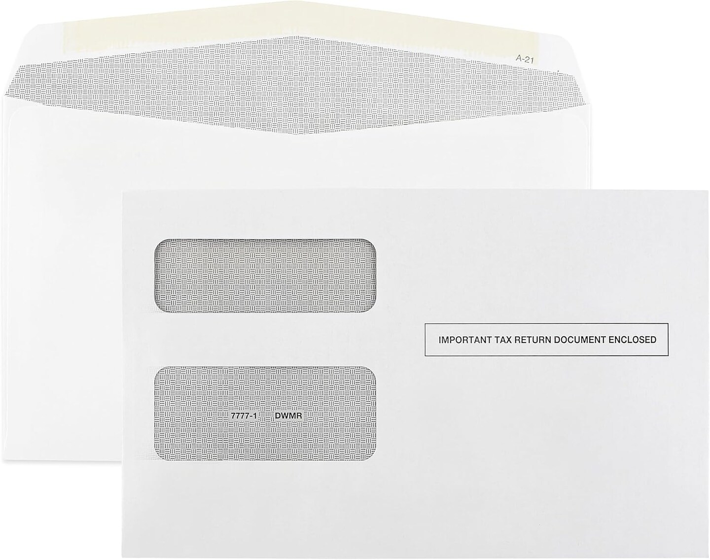 1099 MISC Double-Window Security Envelopes 5.625x9” – For Tax Forms
