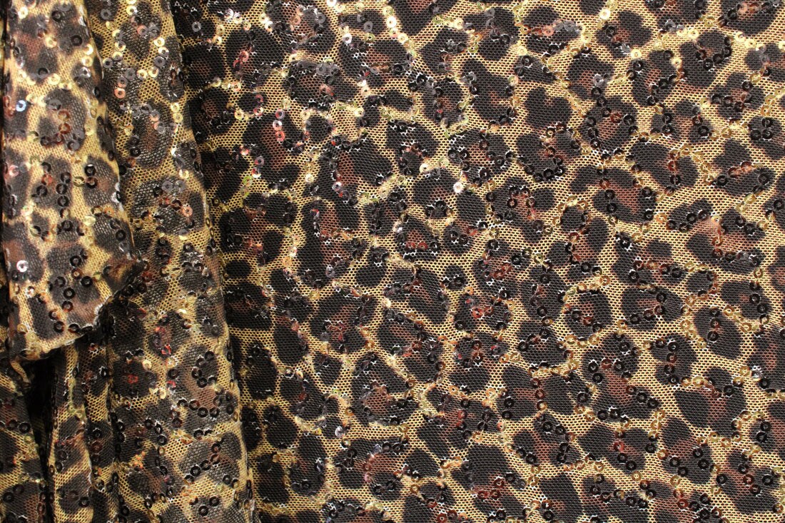 1 Yard Classic Leopard Print Fabric Multipurpose 36&#x22; x 60&#x22;