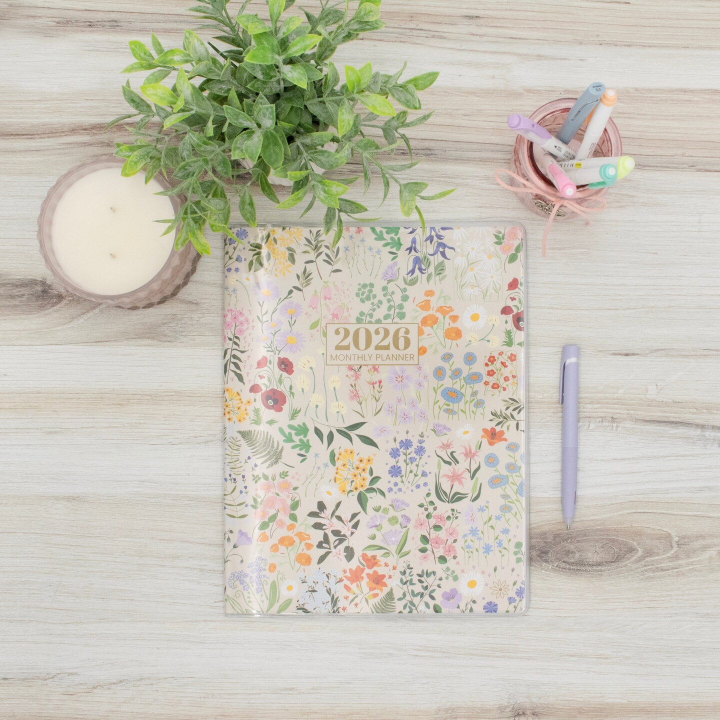 bloom daily planners 2026 Monthly Planner, 9" x 12", Garden Party