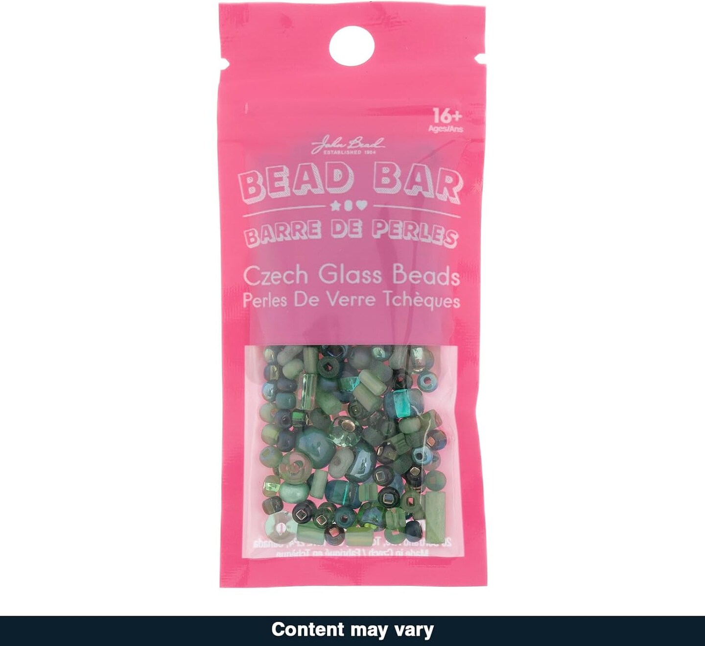 John Bead 20g Assorted Bead Bar Bag Mixed Czech Glass Seed Beads