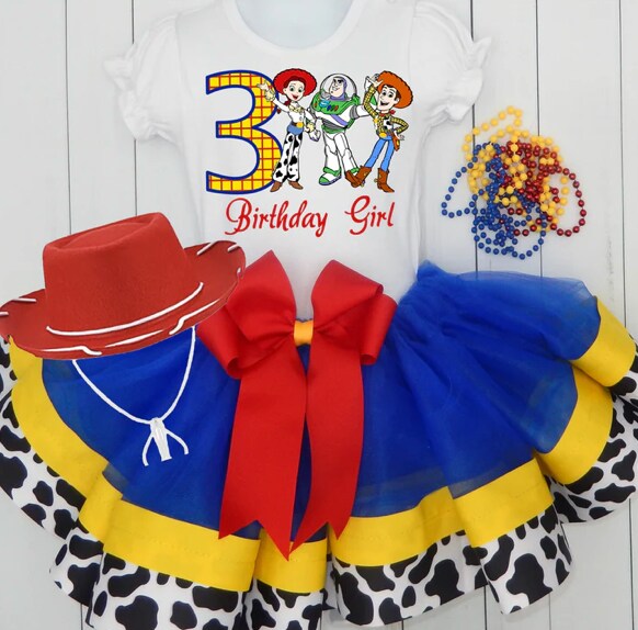 toy story birthday dress Baby Toddler Girls Tutu Outfit | BUZZ WOODY JESSIE Ribbon Tutu Matching Tshirt or Onesie and Cowboy Hat | BIRTHDAY 90s Tee Shirt Dress Fall Favorites This dress pattern is Girl dress:5 years