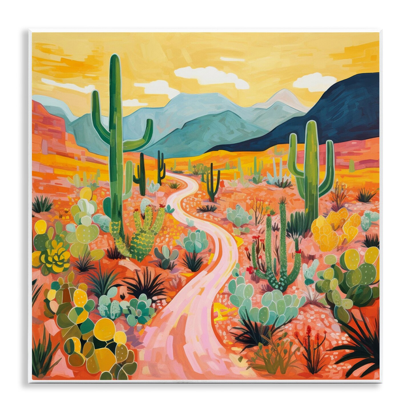 Stupell Industries Sunrise over Desert Path Wall Plaque Art Design by LSR Design Studio