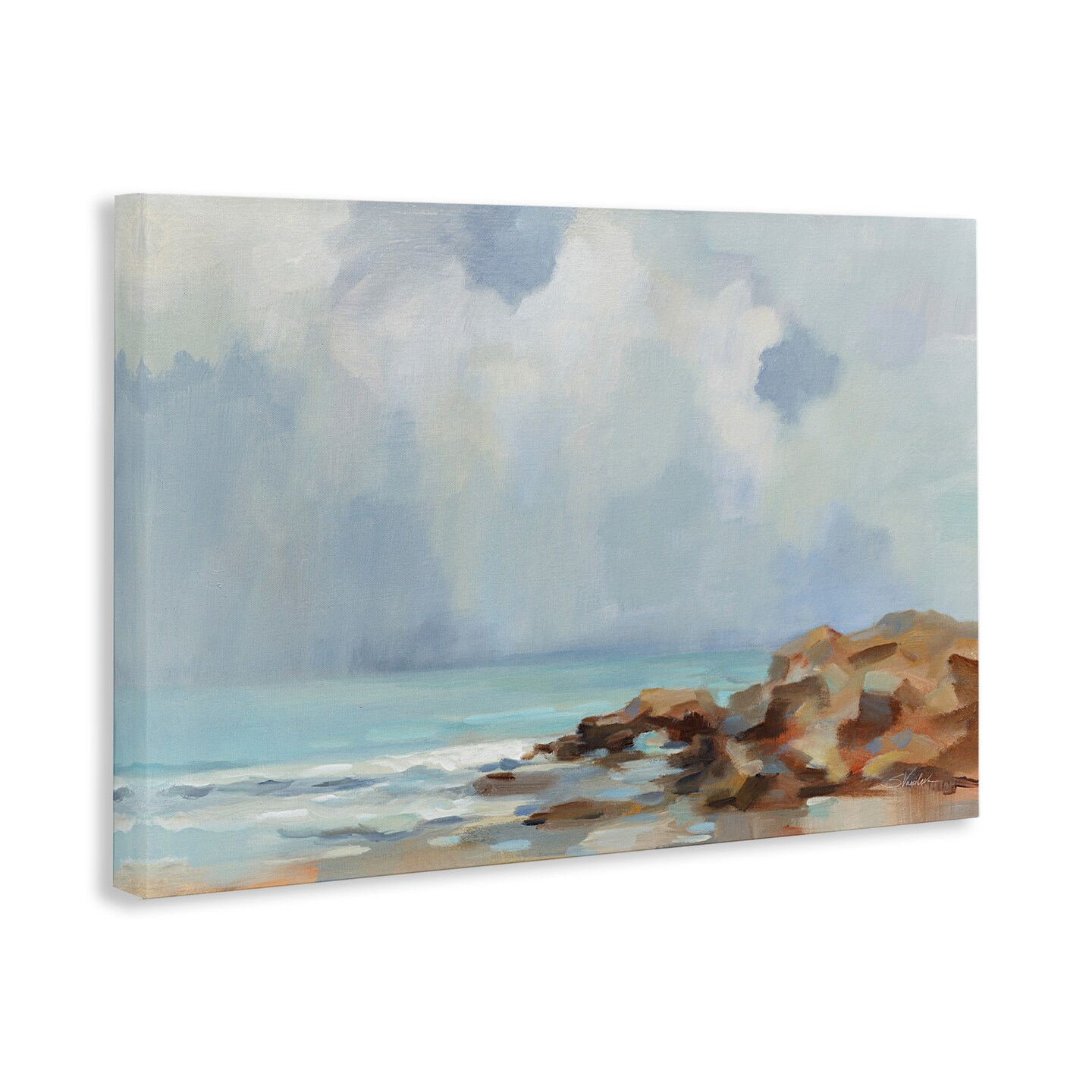 Stupell Industries Morning at Stone Beach Canvas Wall Art Design by Silvia Vassileva