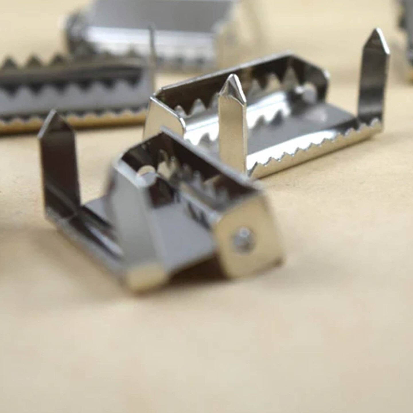 1 Dozen Nickel 1.5” Suspender Strap Adjusters Ratchet Buckle Bendable Fork Heavy Duty