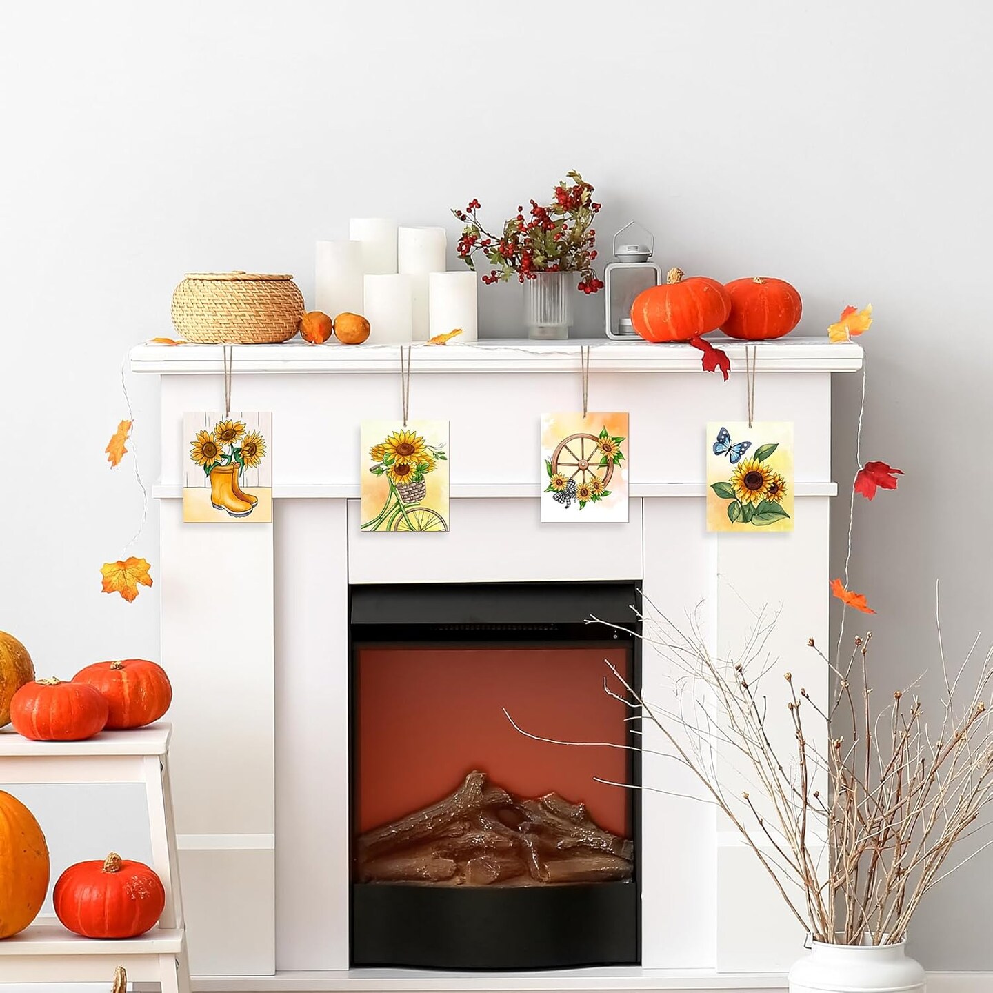 10PCS Large Thanksgiving Unfinished Wood Crafts