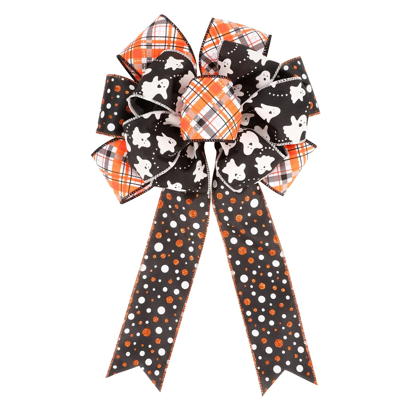 LaRibbons 2 1/2" Wired Ribbon | "Glitter Polka Dot" | 10 Yard Roll