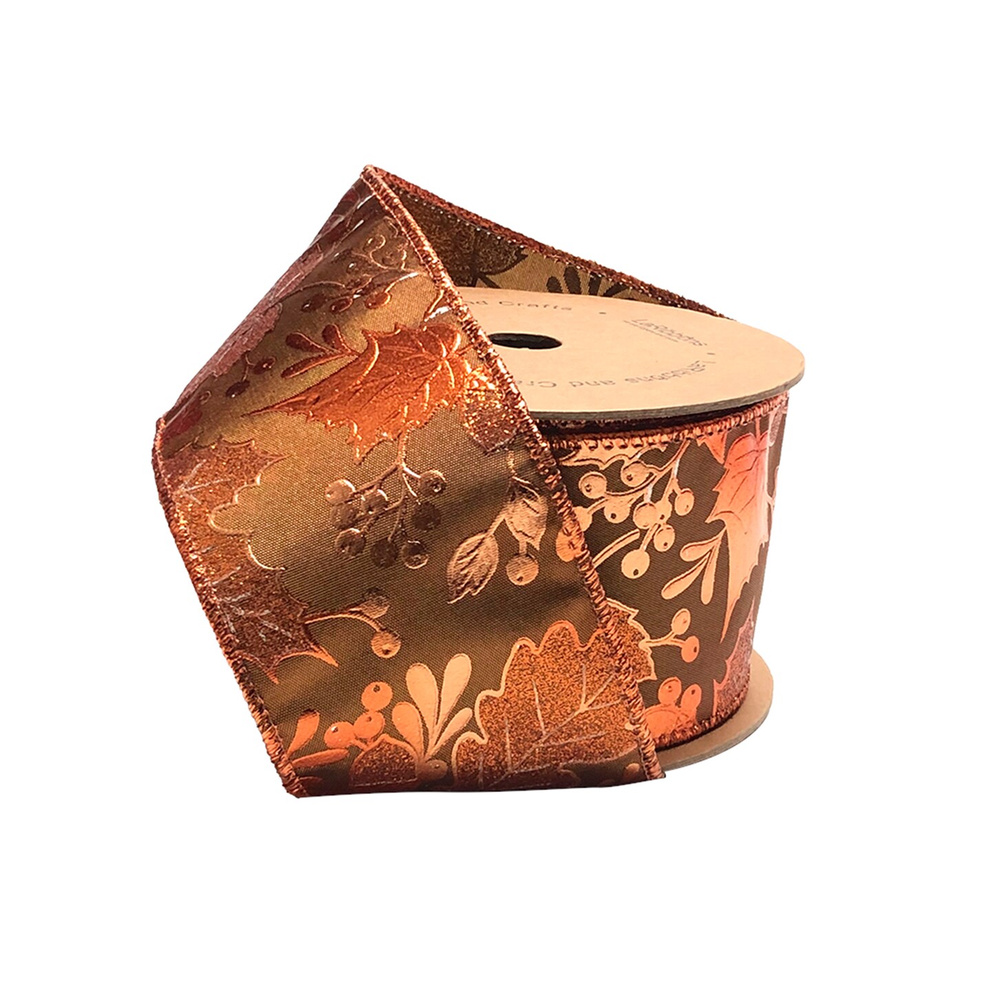 LaRibbons 2 1/2&#x22; Wired Ribbon | Leaf | 10 Yard Roll