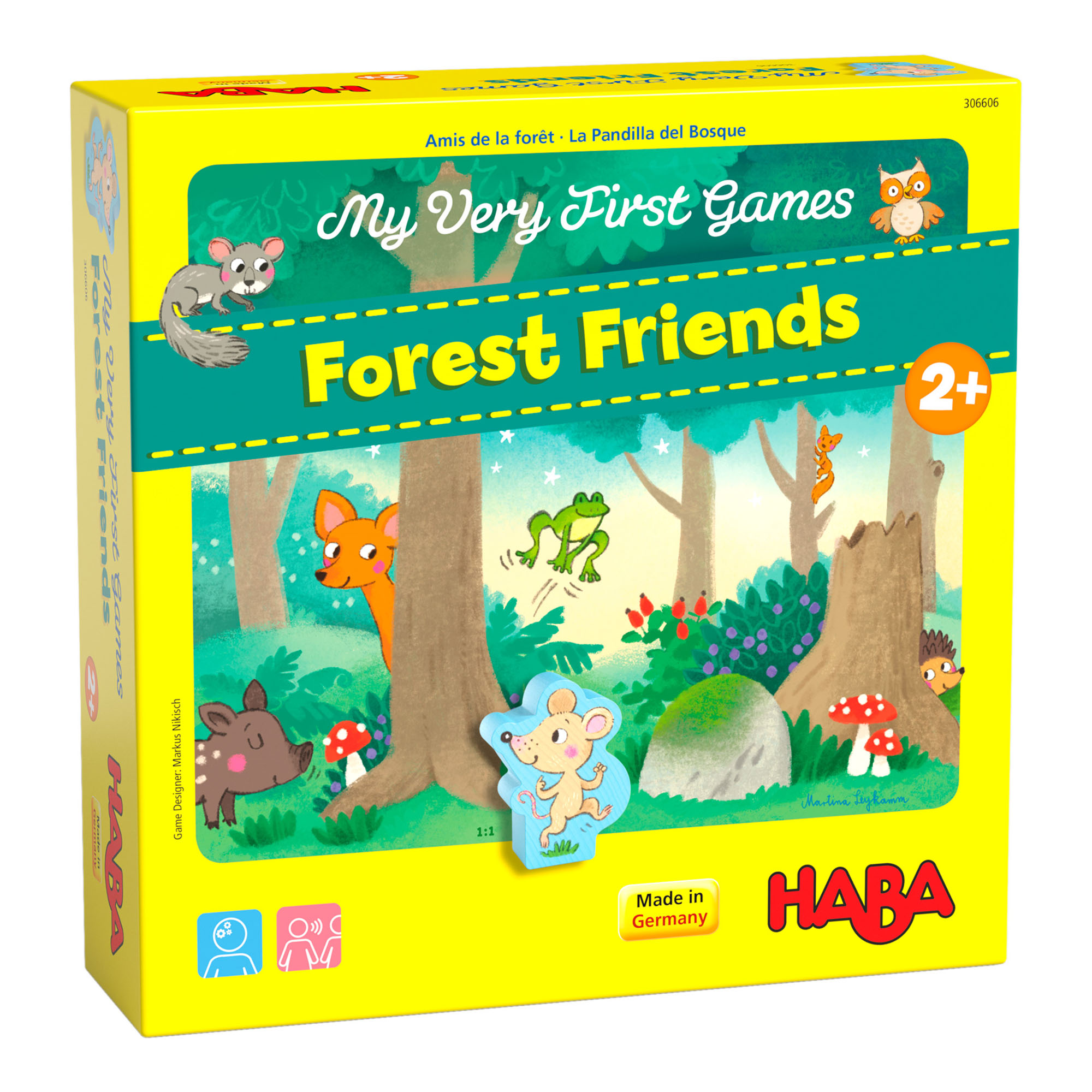 HABA 306606 'I Miei Primi Giochi - Amici Della Foresta' | Gioco Memory E Osservazione | Da 2 Anni In Su | Made In Germany