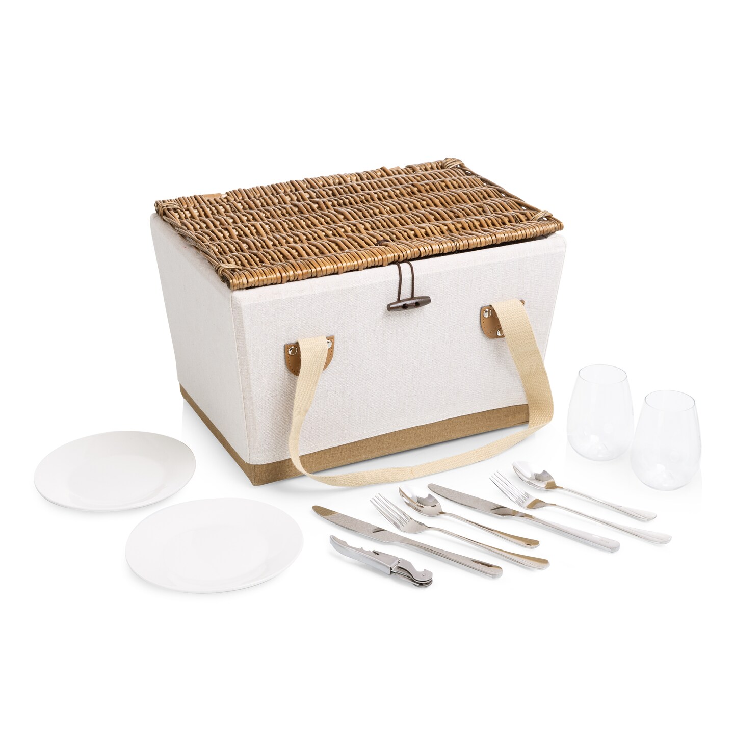 Lemongrove Picnic Basket for 2 - Bees &#x26; Lemons