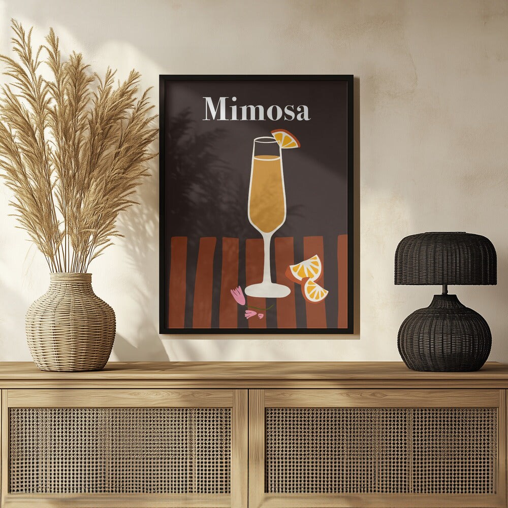 Mimosa - Miho Art Studio 24x36 Black Framed Art | Home or Office Art