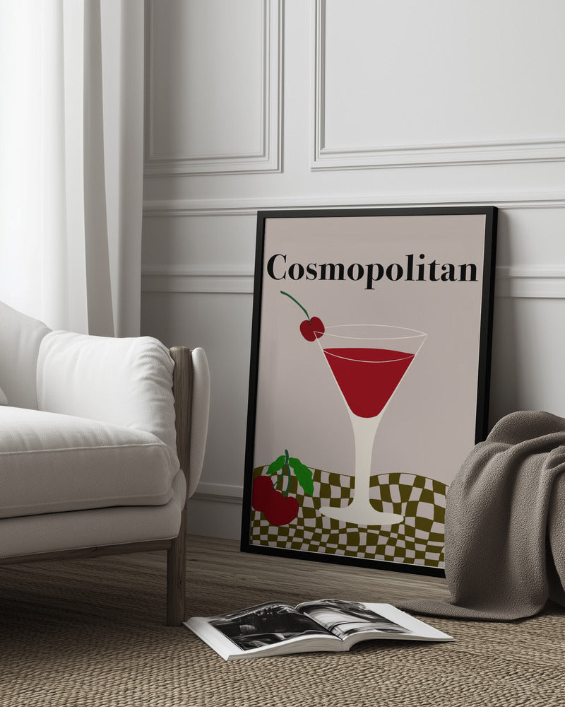 Cosmopolitan - Miho Art Studio 24x36 Black Framed Art | Home or Office Art