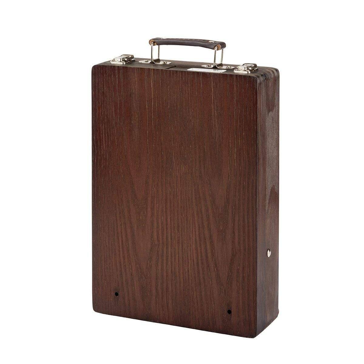 KINGART® Wooden Tabletop Easel Art Box, Adjustable & Portable, Espresso Finish