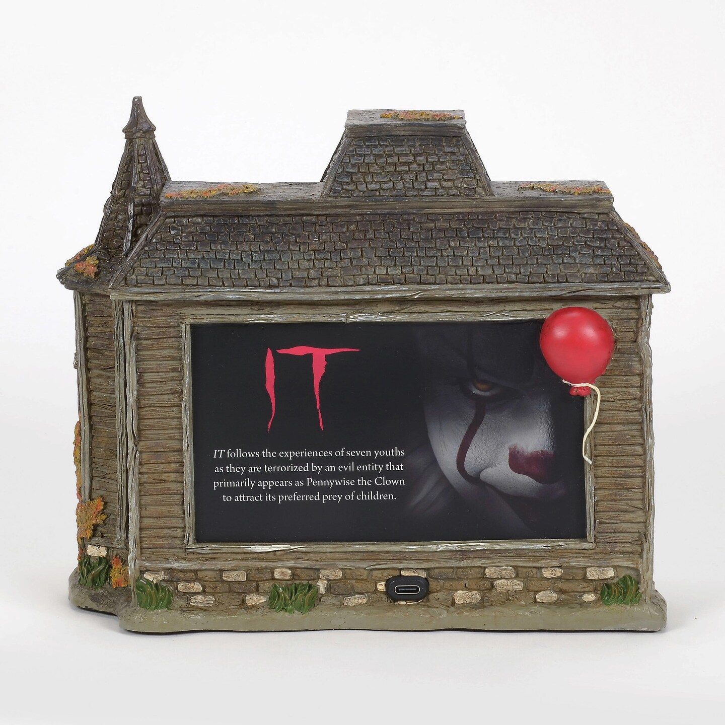Department 56 Fright Village Neibolt House Building Figurien and Accessory Set, 2 Pieces 7in H