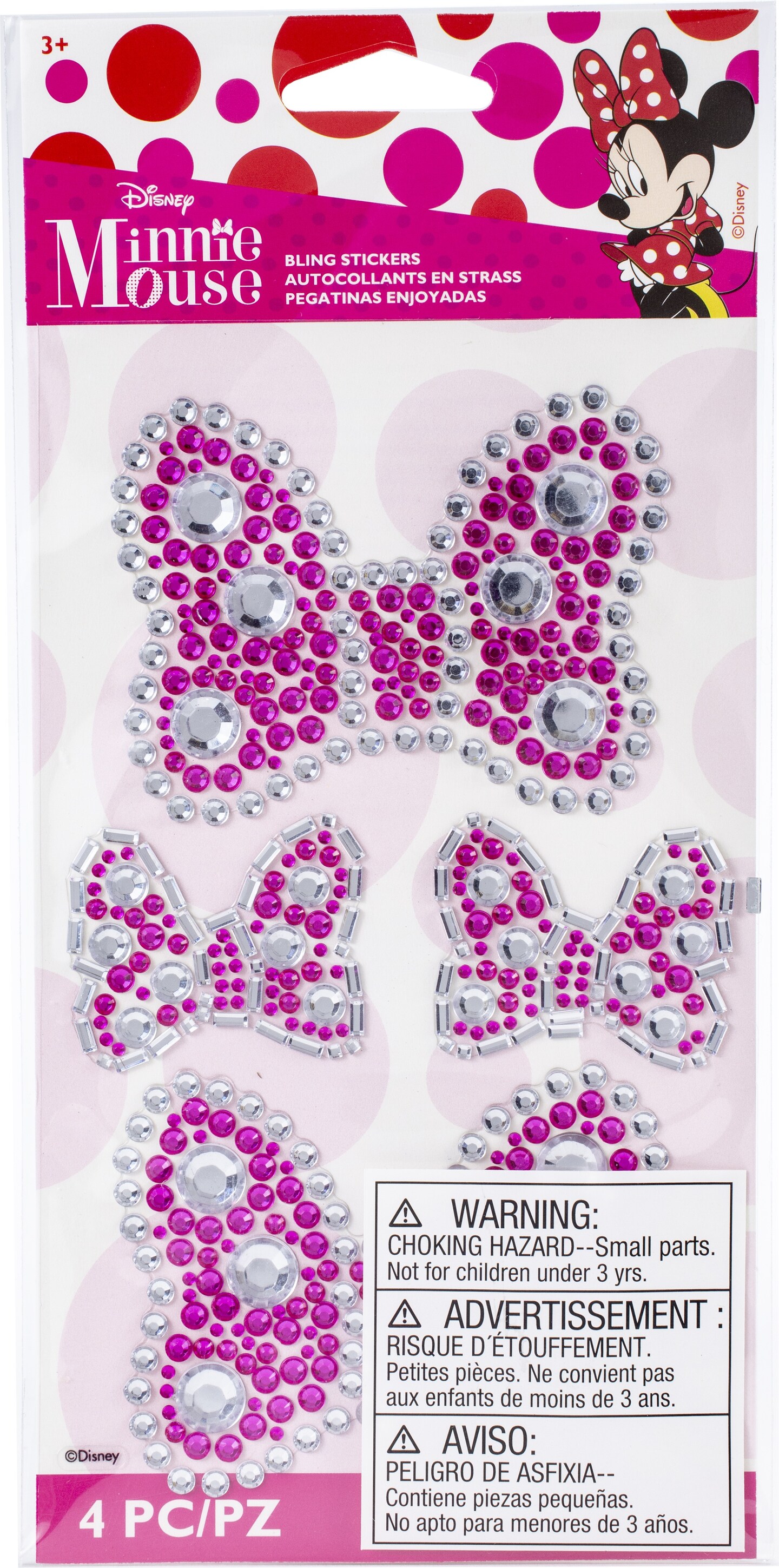 Sticko Disney Bling Embellishments-Minnie Bow