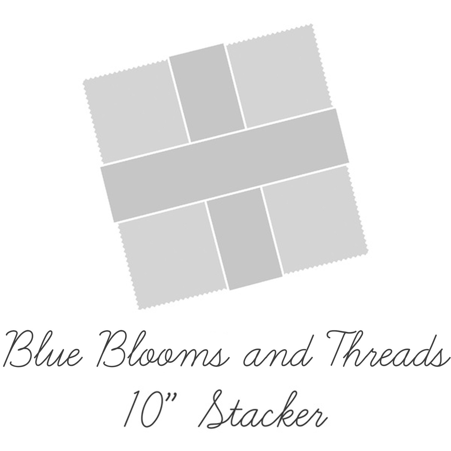 Blue Blooms and Threads 10" Square Pack (Layer Cake / 10" Stacker) by Christopher Thompson for Riley Blake (10-17120-42)