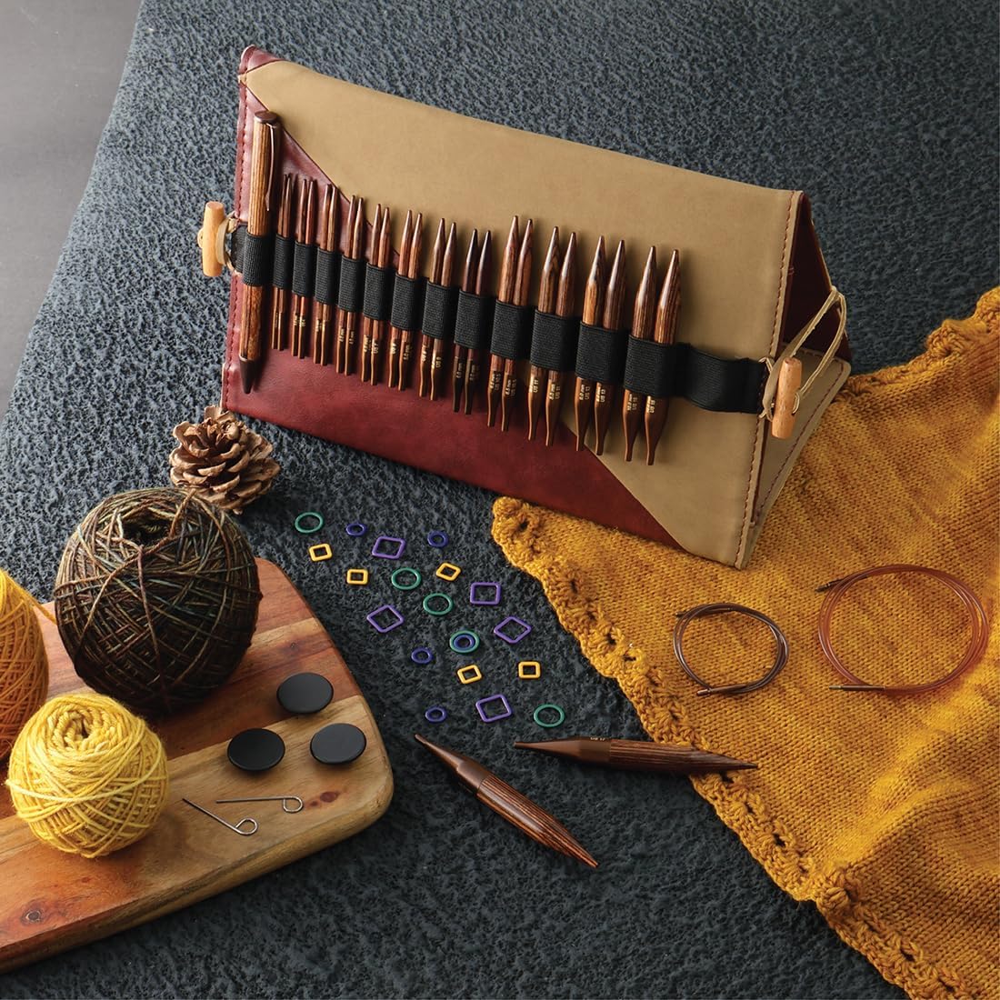 KnitPro Ginger Grande Interchangeable Knitting Needle Set 4" (10cm)