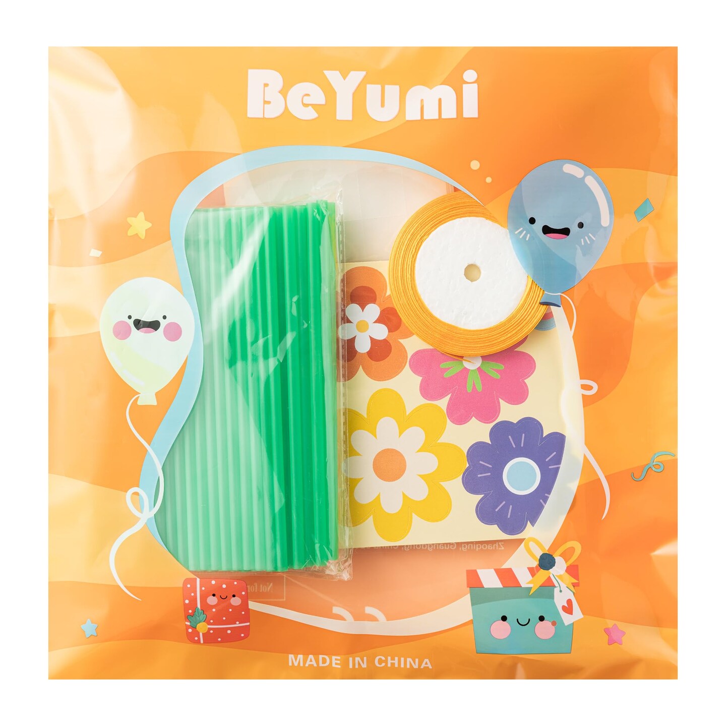 Flower Bouquet Craft Kit - 24Pcs Mother's Day Flower Bouquet Craft for Kids Make Your Own Bunch of Flowers Teacher Appreciation Week DIY Thankful Gift Set School Classroom Home Fun Activities