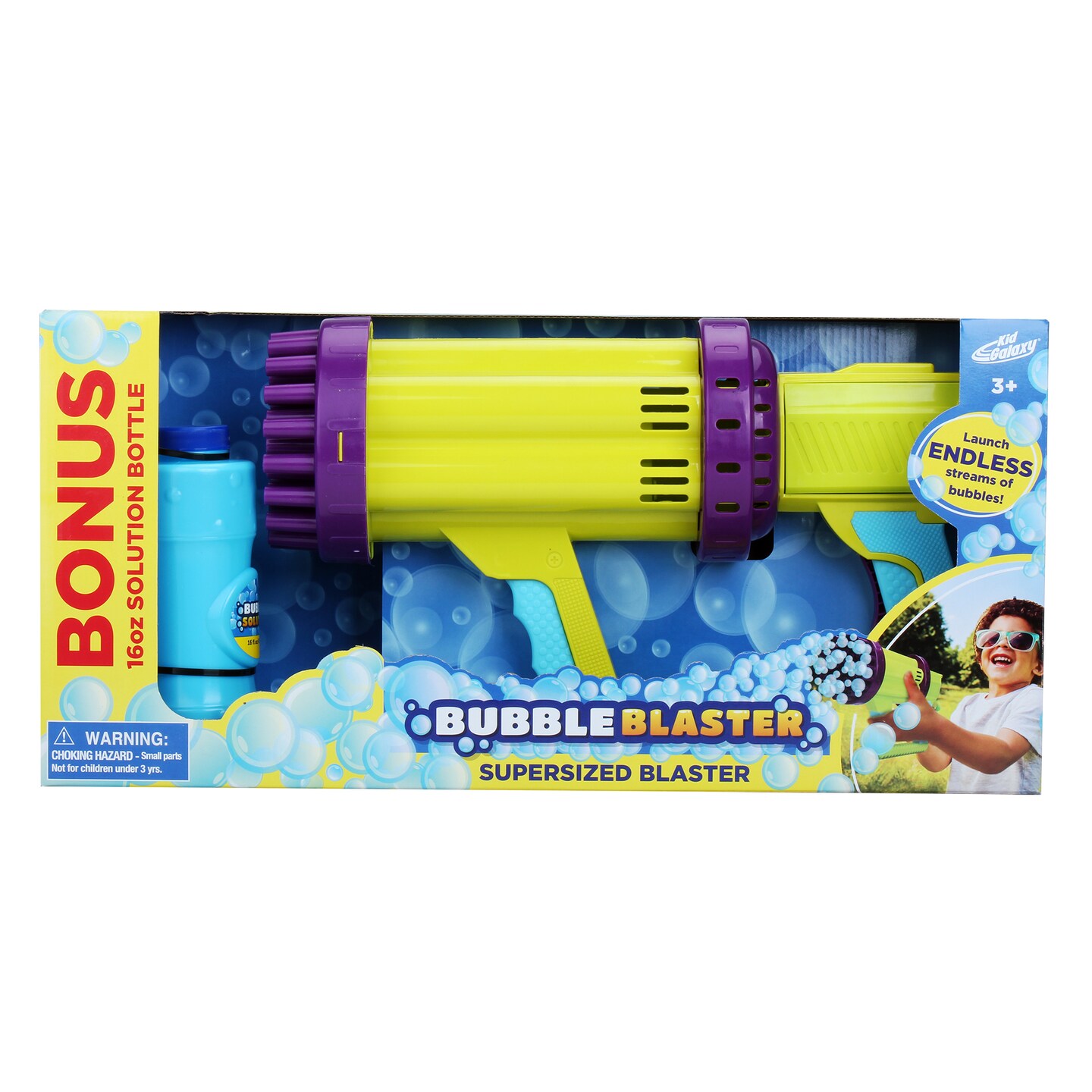 Supersized Bubble Blaster W/ 15" Powerful Motor 50 Hole Blaster