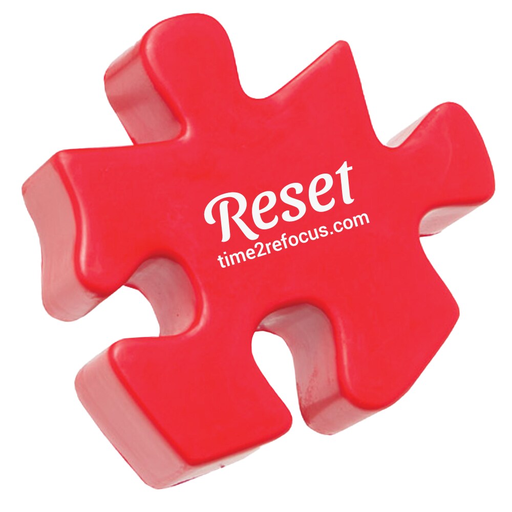 Foam Fidget Puzzle Piece Stimmers with Storage Jar