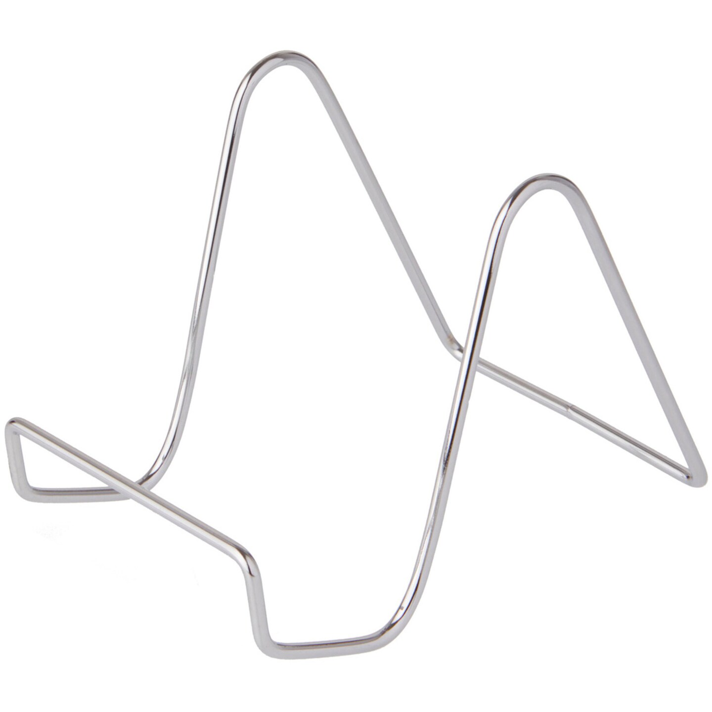 Bard&#x27;s Plain Silver Wire Easel Stand, 4&#x22; H x 3.5&#x22; W x 5.5&#x22; D