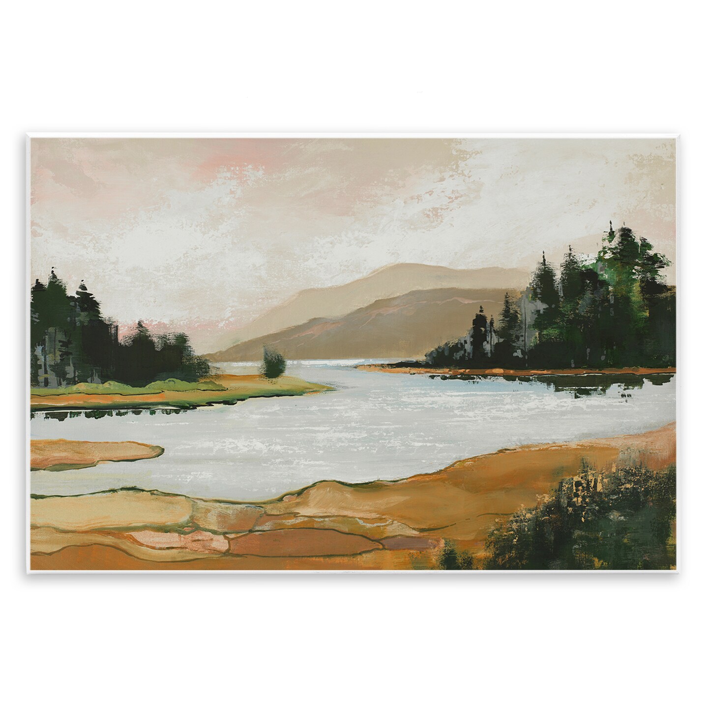 Stupell Industries Relaxing Valley Lake Wall Plaque Design by Max Maxx