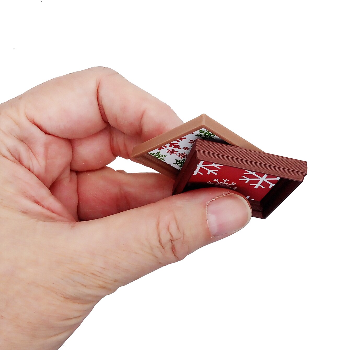 Framed Wall Art for Dollhouses, 8 Christmas Patterns, about 1 inch high, Adorabilities