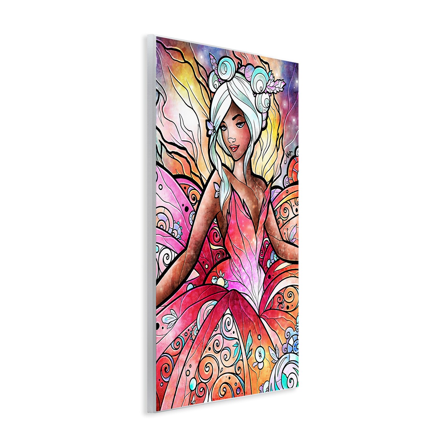 Stupell Industries Pastel Nouveau Fairy Wall Plaque Design by Mandie Manzano