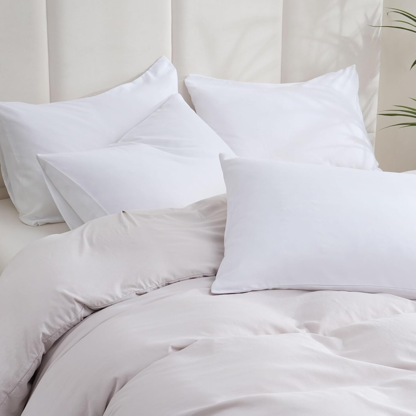 Pillow Cases Queen Size Set of 12, 20x30 Envelope Closure Pillowcases, Soft Plain Brushed Microfiber Covers Hypoallergenic Breathable (Snow White)