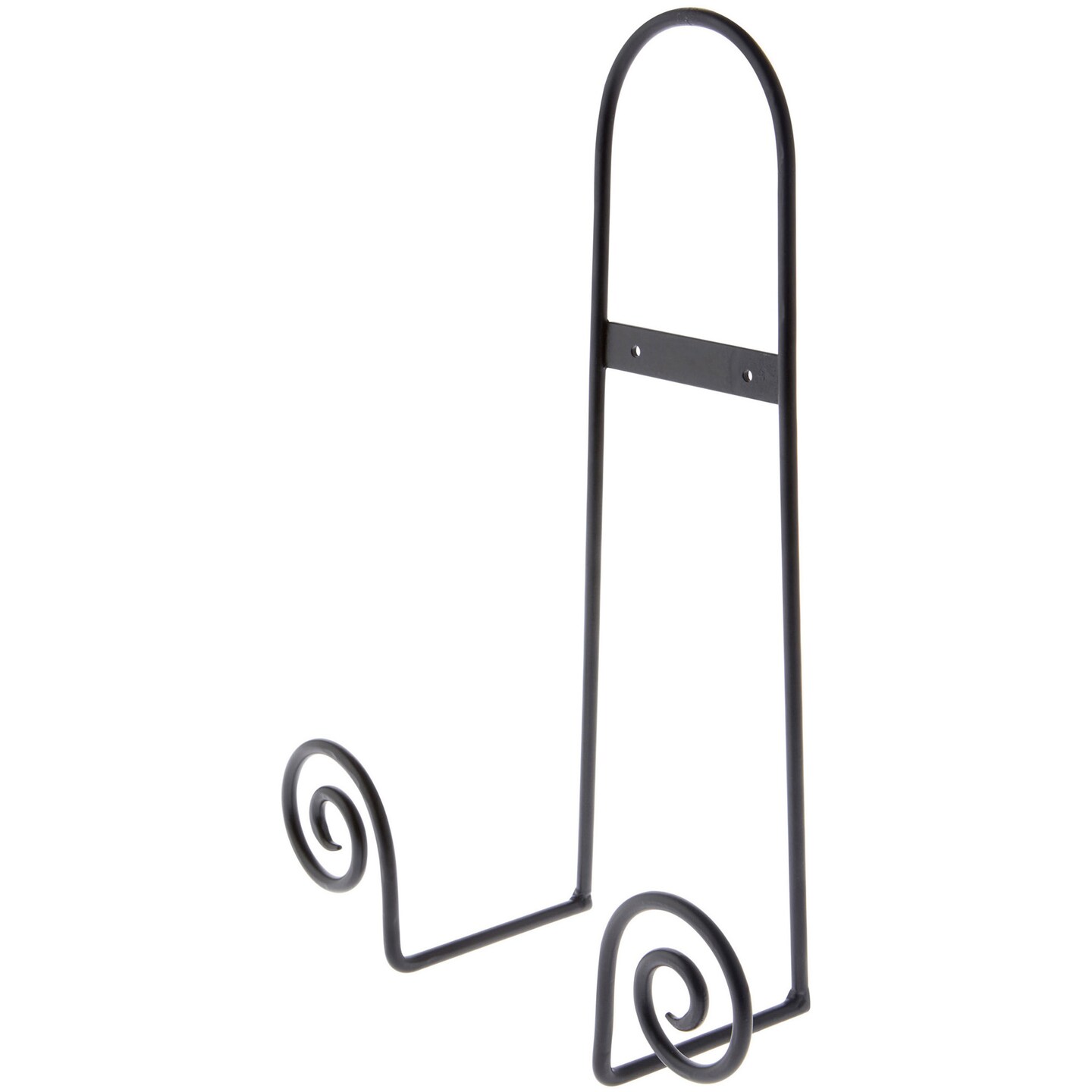 Bard&#x27;s Black Wrought Iron Wall Mountable Tray or Platter Hanger, 16.25&#x22; H x 11.75&#x22; W x 4.5&#x22; D (For 16&#x22; - 30&#x22; Trays or Platters)