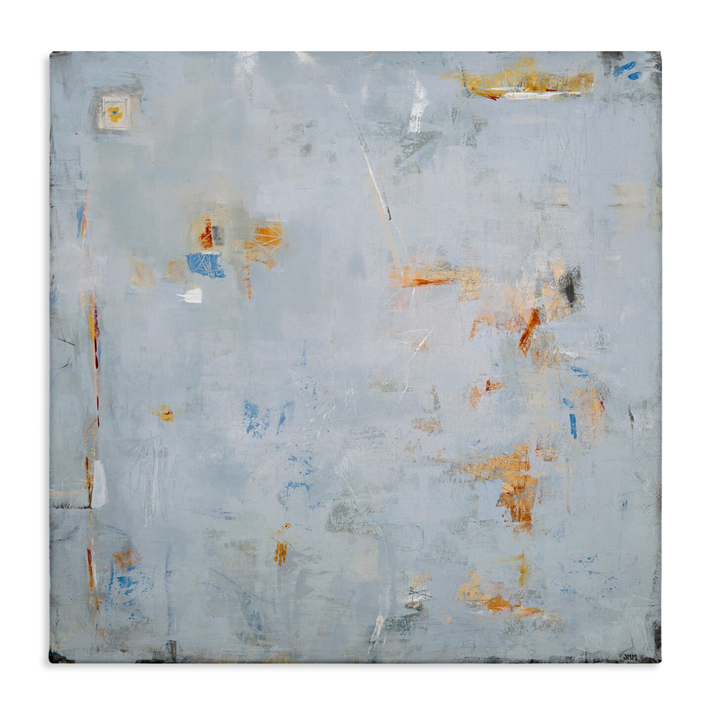 Stupell Industries Abstract Grey & Accents Canvas Design by Jodi Major