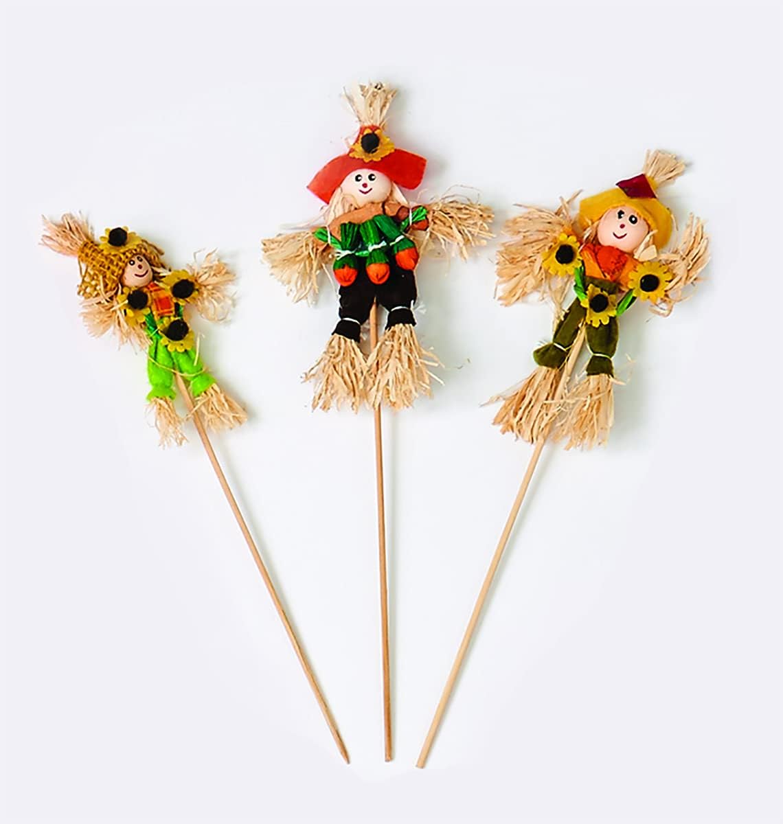 4.5&#x22; Scarecrow On 11&#x22; Stick, Set of 12