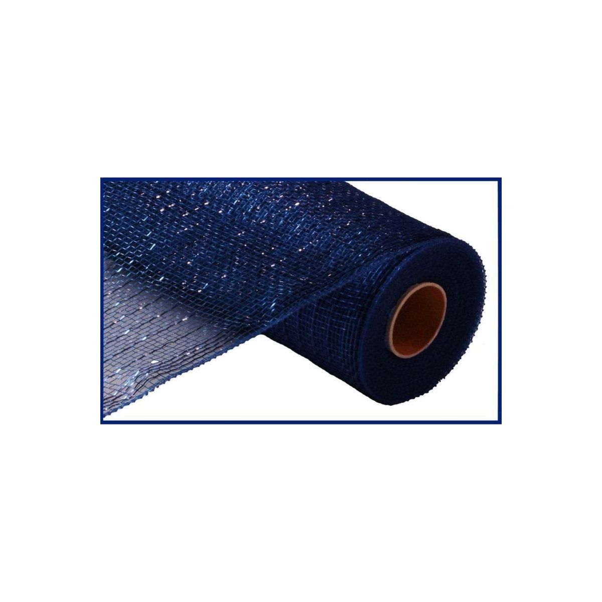 10&#x22; Poly Deco Mesh: Metallic Navy/Royal (10 Yards)