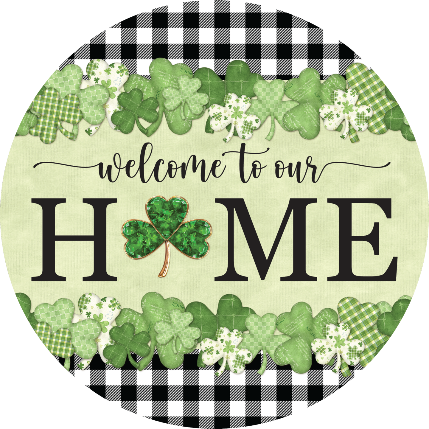 Welcome To Our Home Green Clover Sign | Michaels