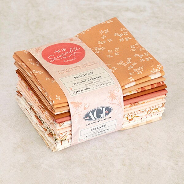 Sewcialites Fat Quarter Bundle in Beloved Edition Curated by Victoria Newmeyer by AGF Studio for Art Gallery (CBSFQ600)