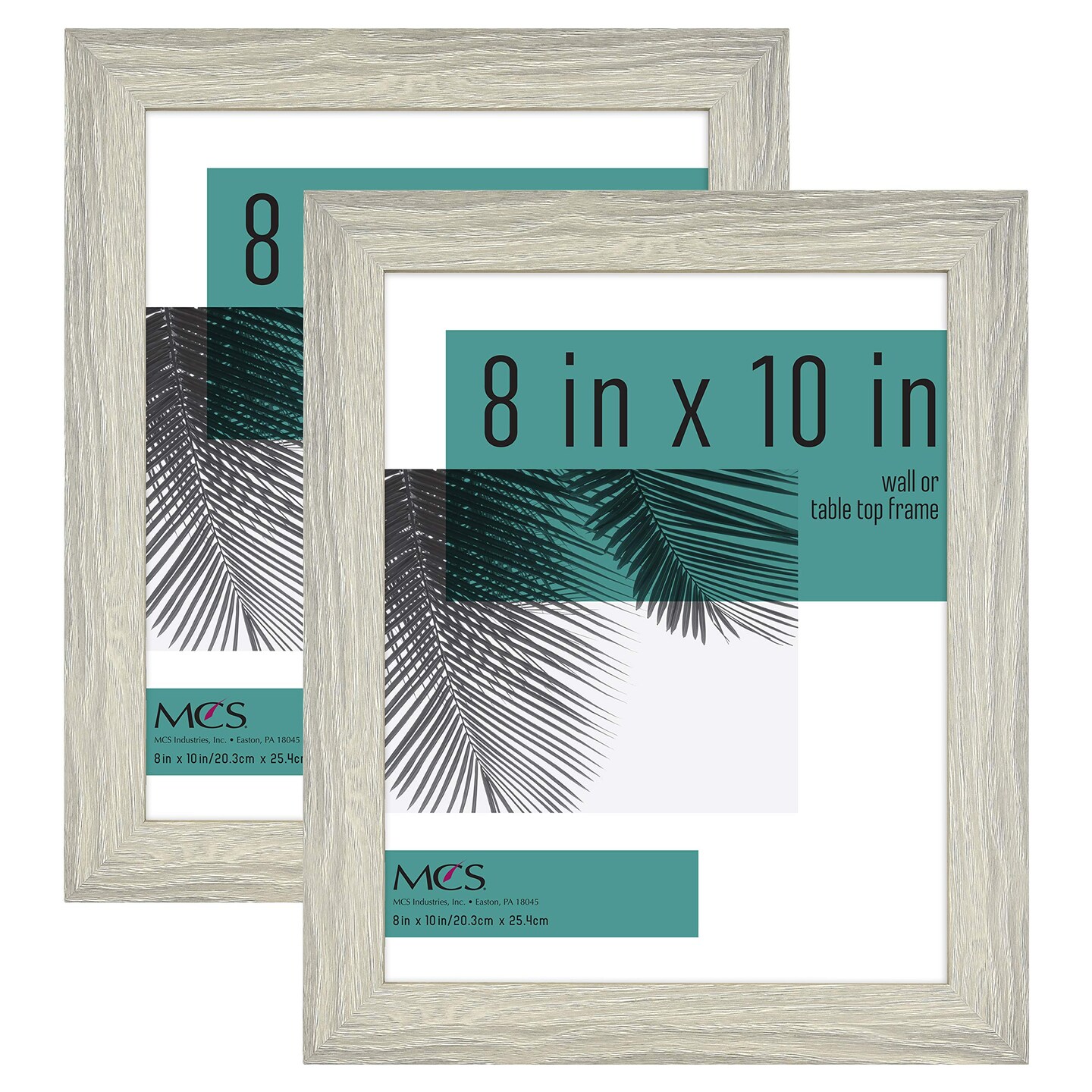 MCS Studio Gallery 8x10 Picture Frame Gray Woodgrain, Vertical