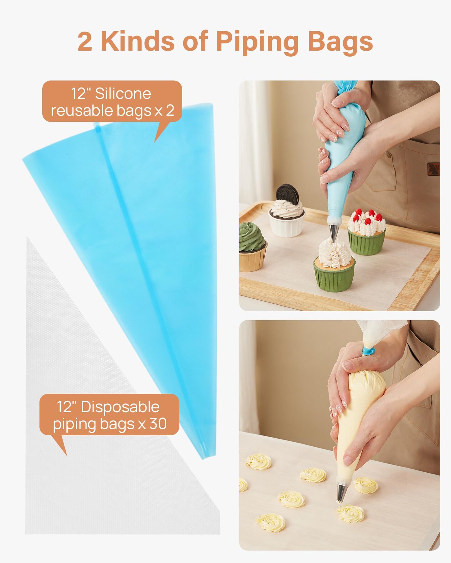 96 PCs Cake Decorating Kits, Baking Supplies Tools with Cake Stand Turntable, Piping Bags and Tips, Cake Leveler, Frosting Icing Spatulas &#x26; More Accessories for Cake Cupcake Decorations